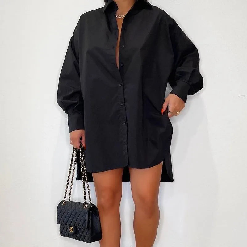 Anita Effen casual overhemdjurk met knopen