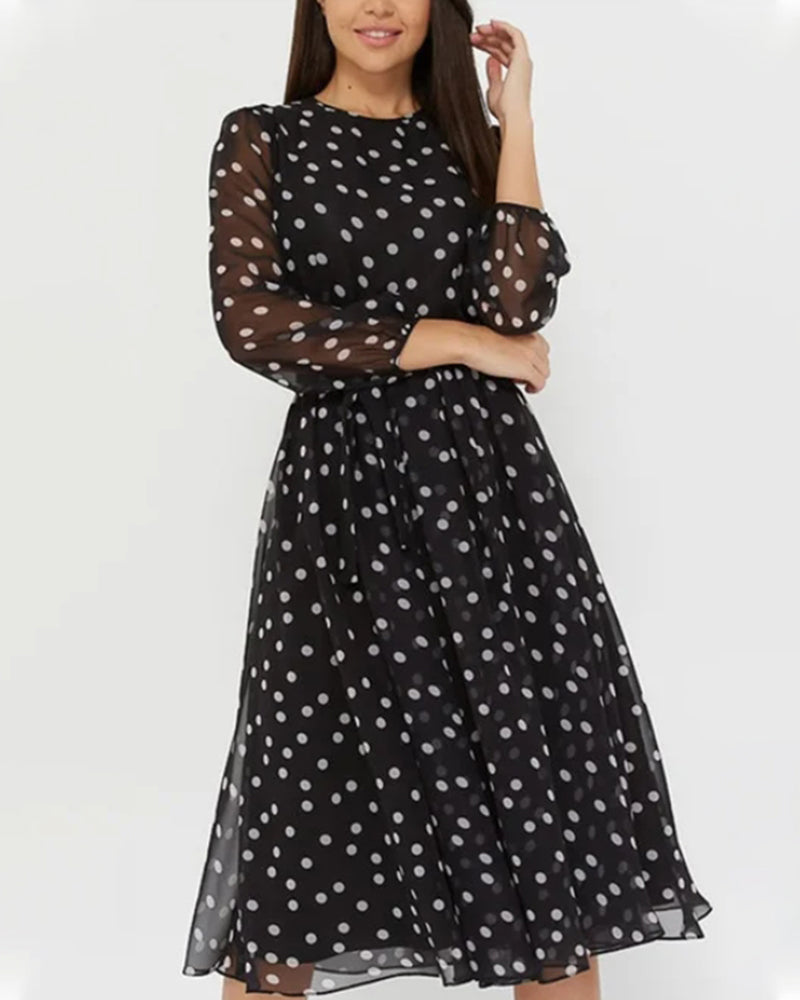 Shanie Elegante stippenjurk