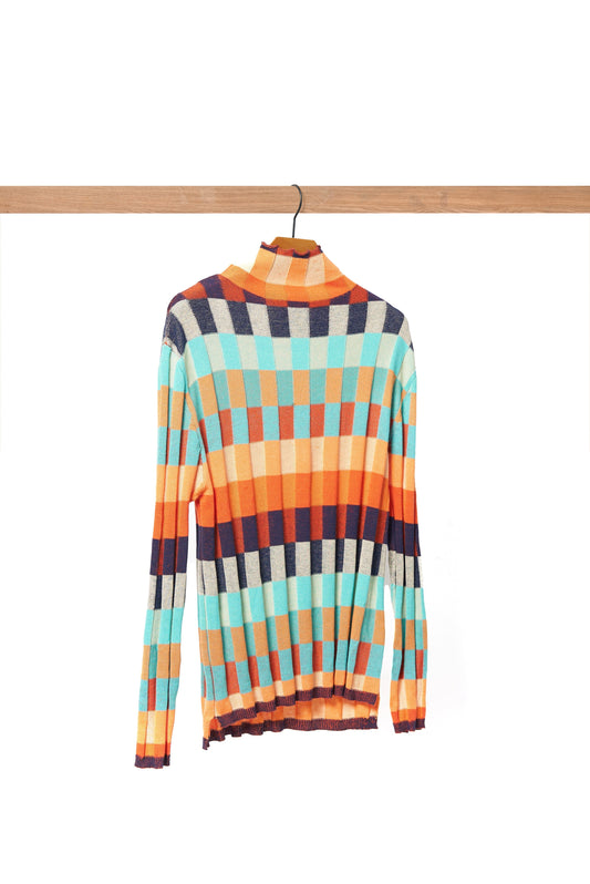 Colette Cashmere Couture patchwork coltrui