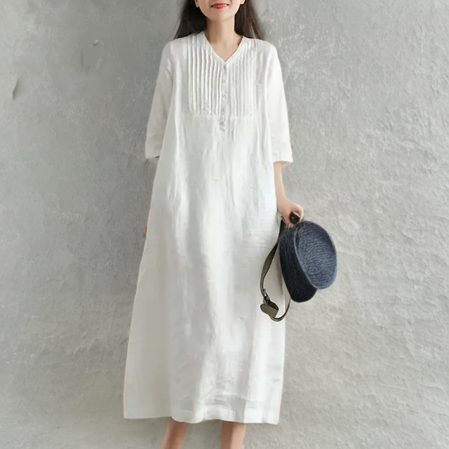 Tweelingen Losse casual jurk met een vintage uitstraling