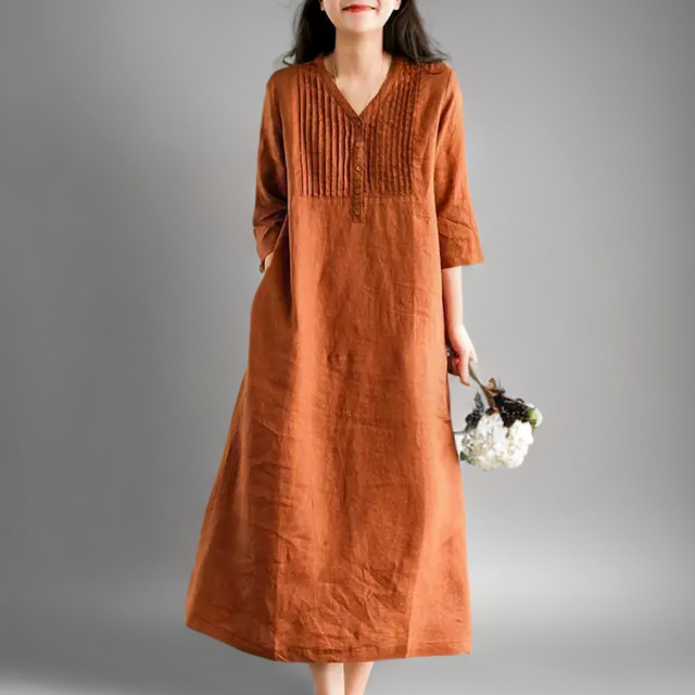 Tweelingen Losse casual jurk met een vintage uitstraling