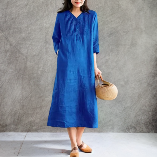 Tweelingen Losse casual jurk met een vintage uitstraling