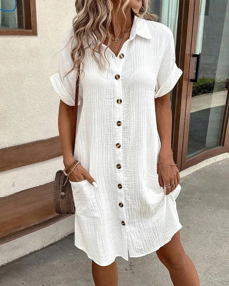 Polo Jurk Oversized Luchtig Katoen Perfect voor Zomergebeurtenissen