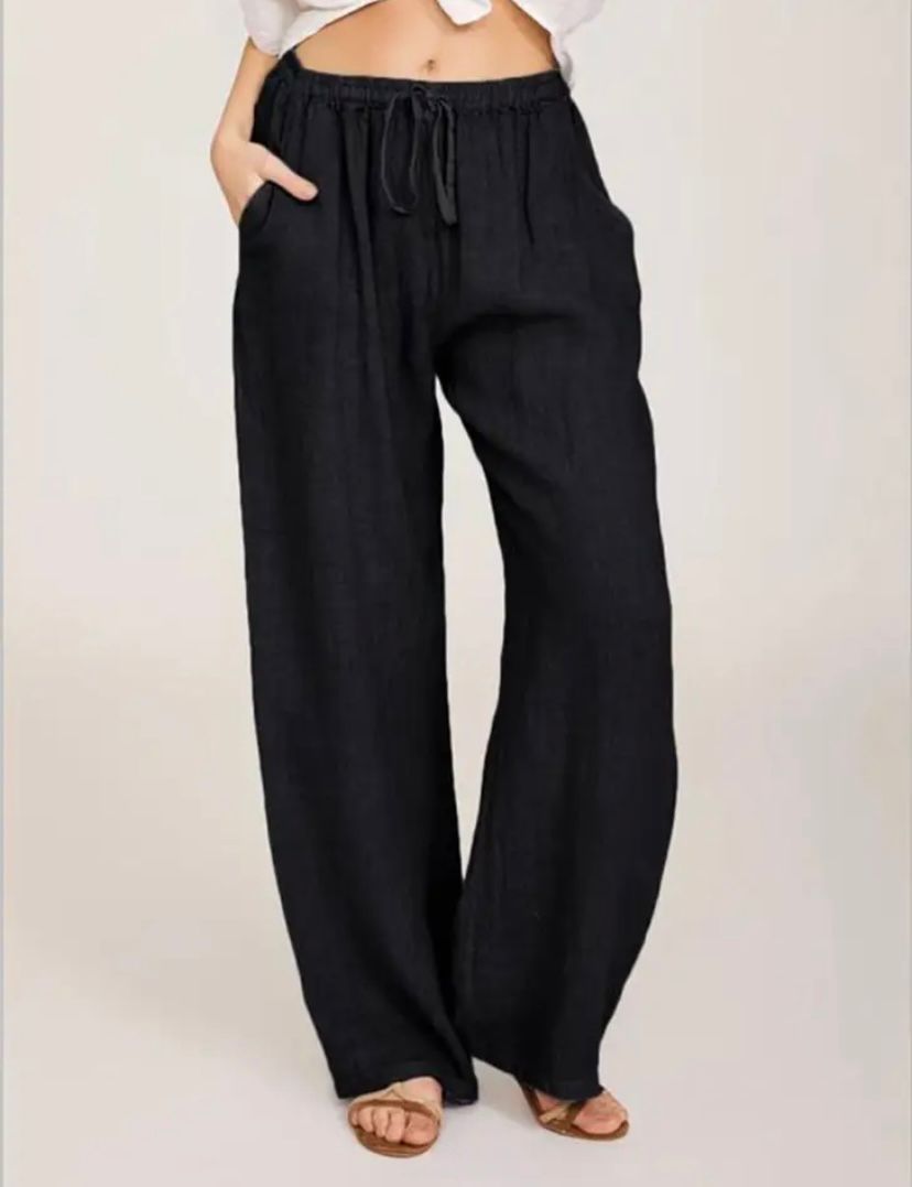 Mila | Luchtige Linnen Broek | Casual & Comfortabel | Hoge Taille