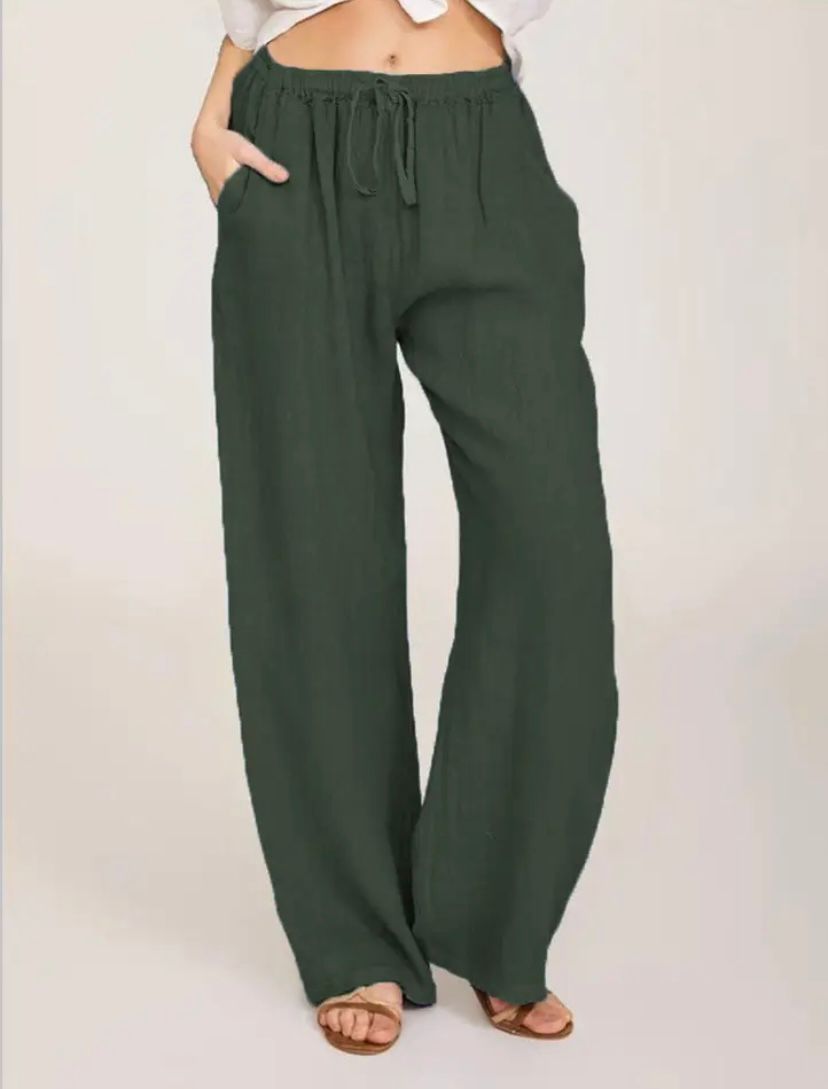 Mila | Luchtige Linnen Broek | Casual & Comfortabel | Hoge Taille