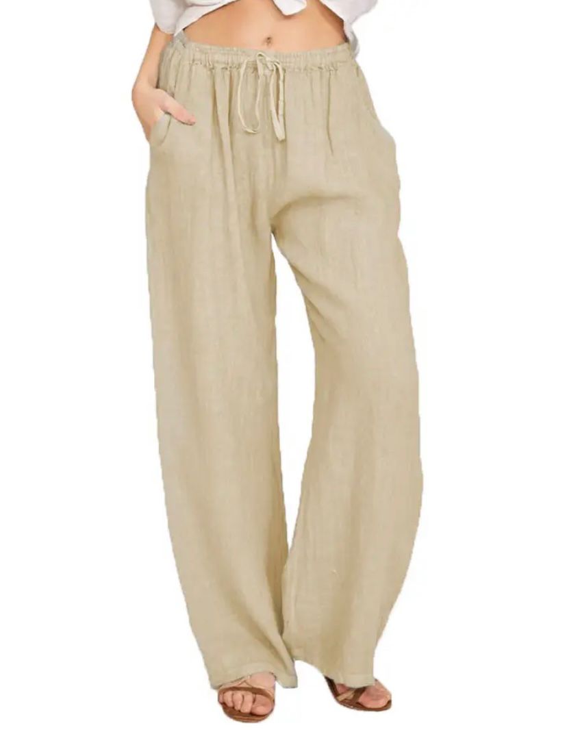Mila | Luchtige Linnen Broek | Casual & Comfortabel | Hoge Taille