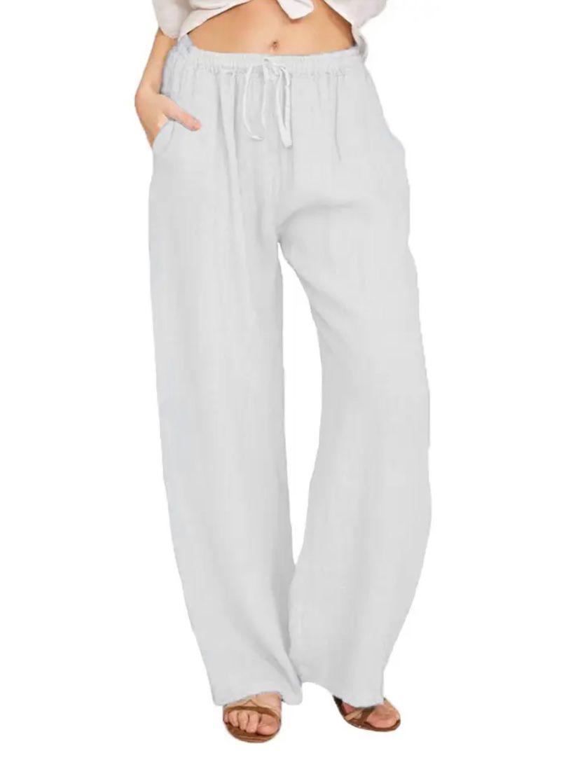 Mila | Luchtige Linnen Broek | Casual & Comfortabel | Hoge Taille