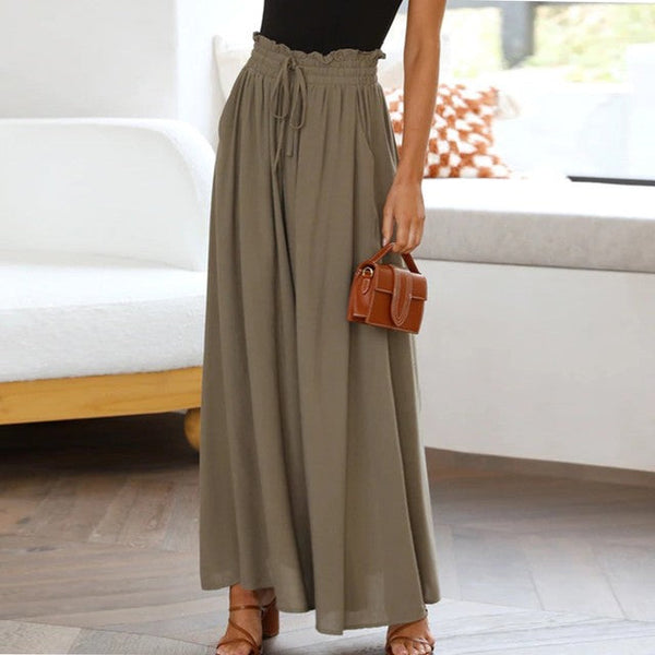 Perla - Slim-fit broek, effen