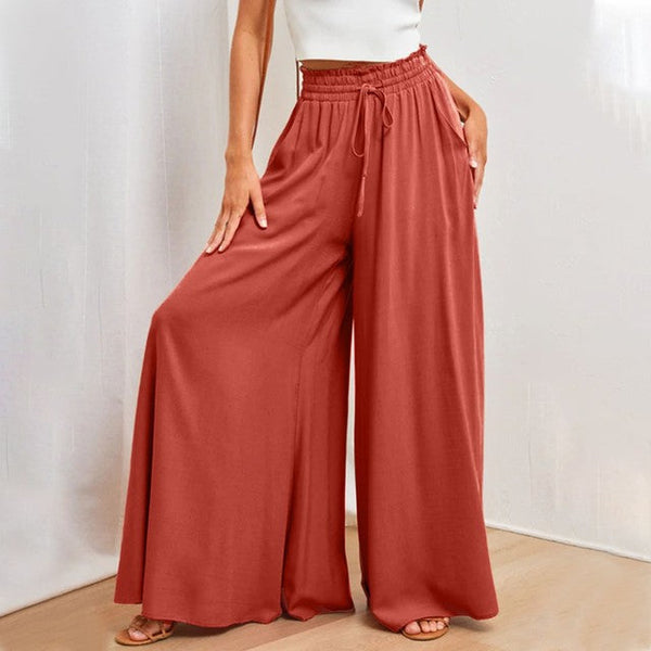 Perla - Slim-fit broek, effen