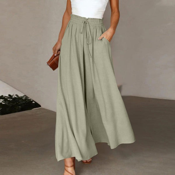 Perla - Slim-fit broek, effen