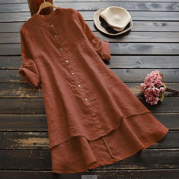 Zoelle Oversized zomerjurk van katoen en linnen
