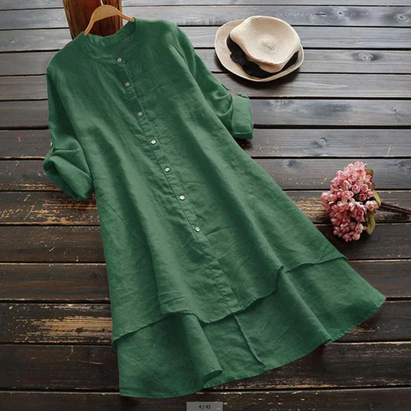 Zoelle Oversized zomerjurk van katoen en linnen