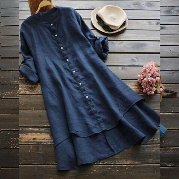 Zoelle Oversized zomerjurk van katoen en linnen