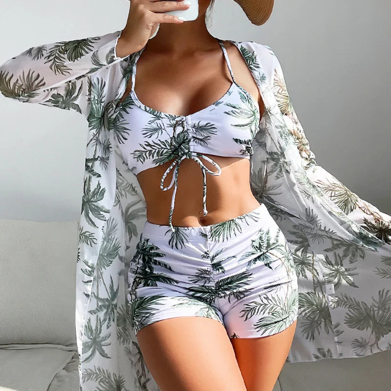 Olivia® | 3 in 1 bikinitop + broek + kimono