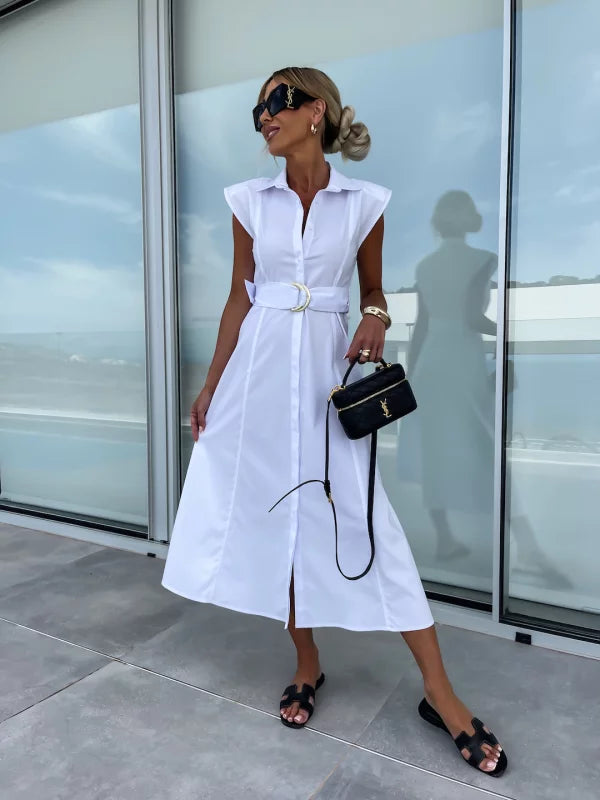 A-lijn Jurk - Casual - Katoenmix - Perfect voor Zomeravonden