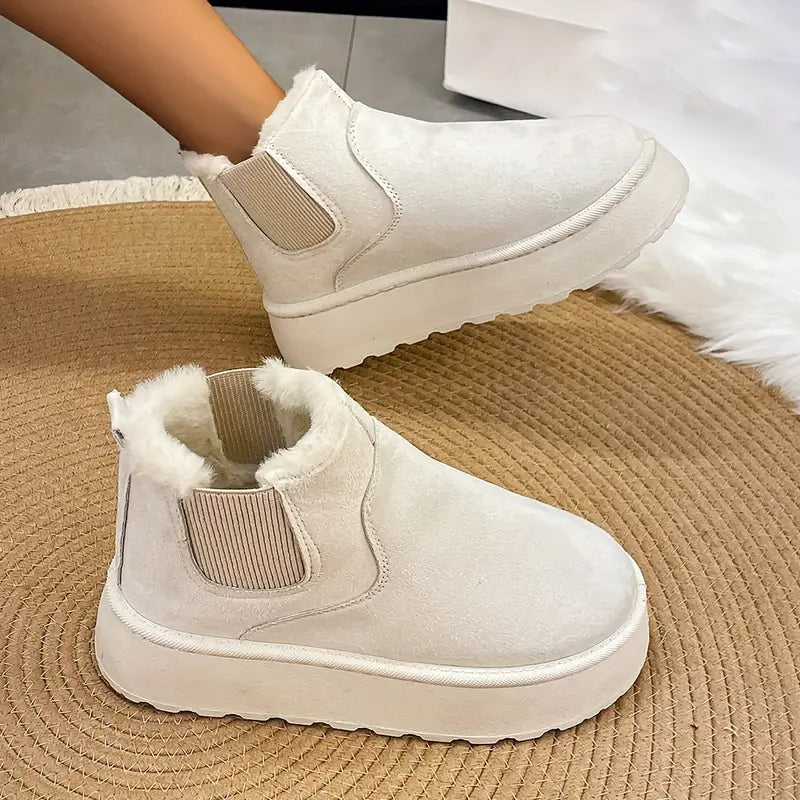 Casual SlipOn Laarzen | Beige Gemakkelijk en Comfortabel Ideaal voor Dagelijks Gebruik