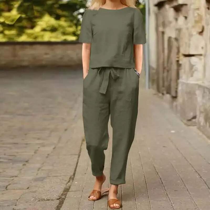 Jumpsuit Casual Chic Polyester Katoen Mix Perfect voor Elke Casual Gelegenheid
