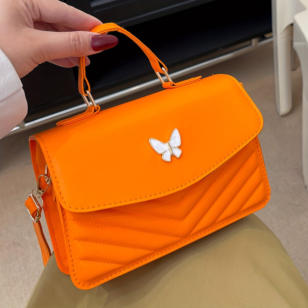 Sophie | Trendy crossbody en schoudertas in effen kleur
