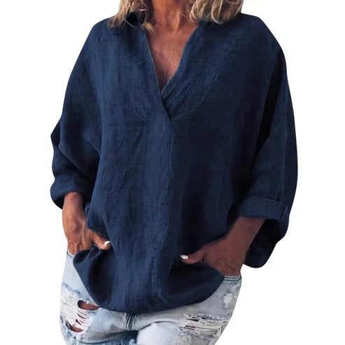Julia - T-shirt met lange mouwen en een opvallende stijl