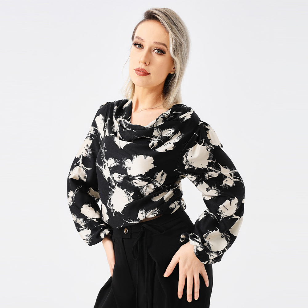 Zuly Blouse élégante imprimée par des dames