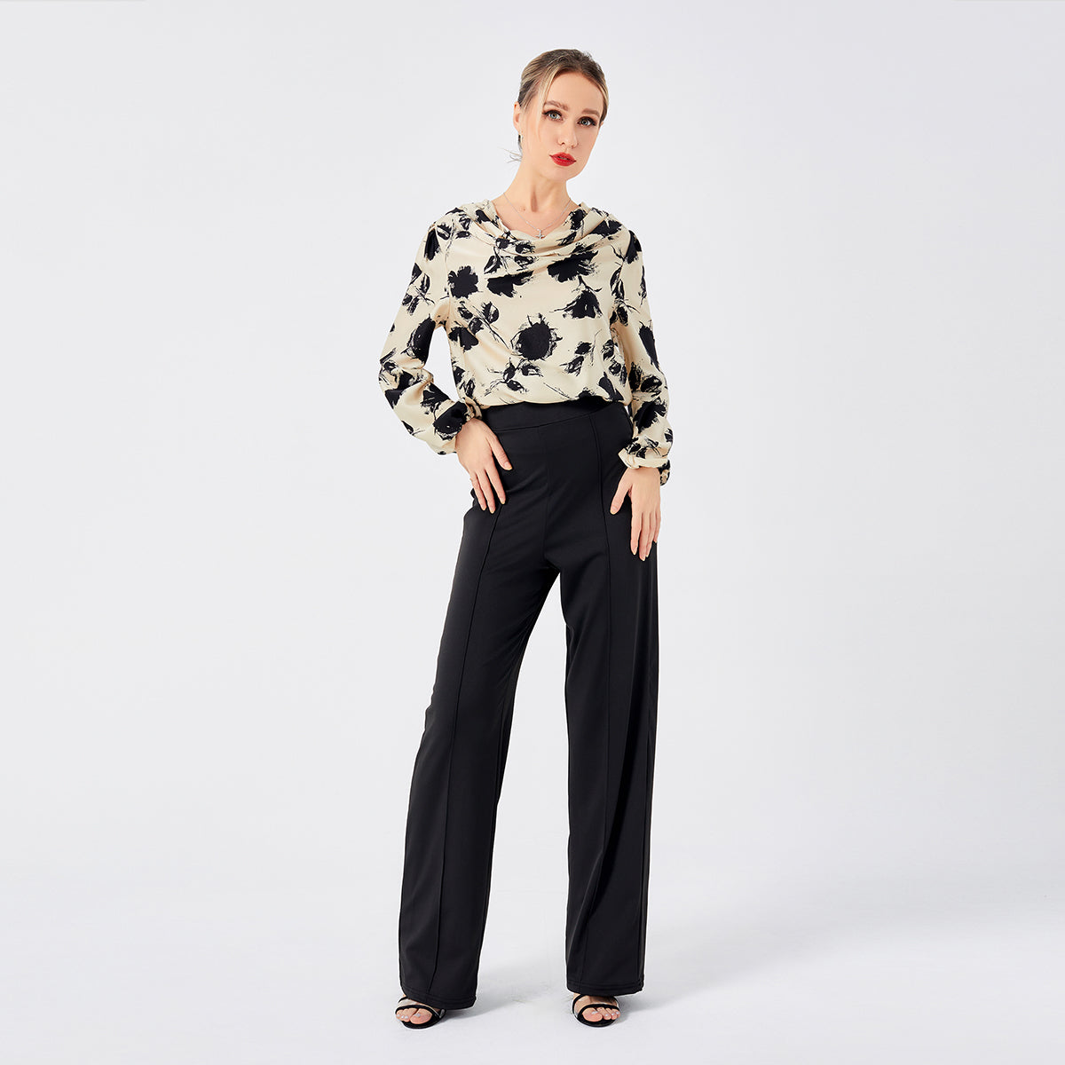 Zuly Blouse élégante imprimée par des dames
