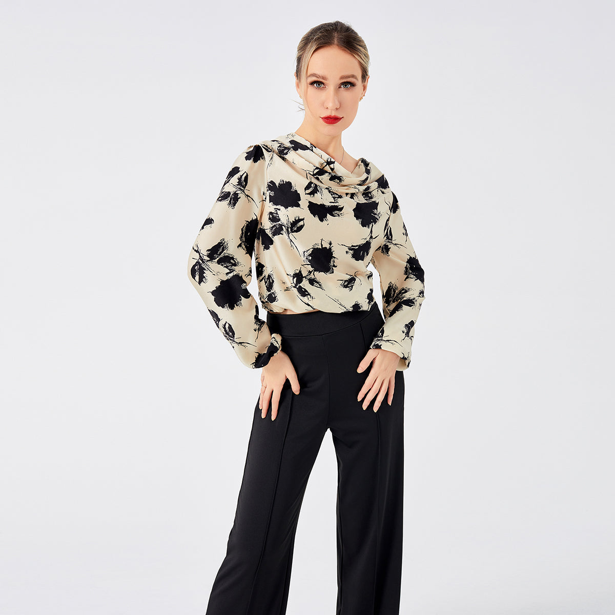 Zuly Blouse élégante imprimée par des dames