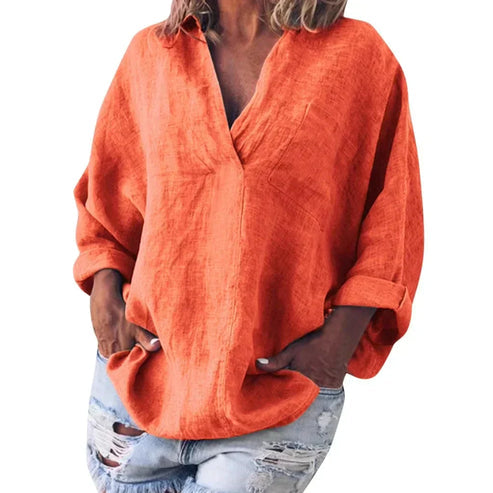 Julia - T-shirt met lange mouwen en een opvallende stijl