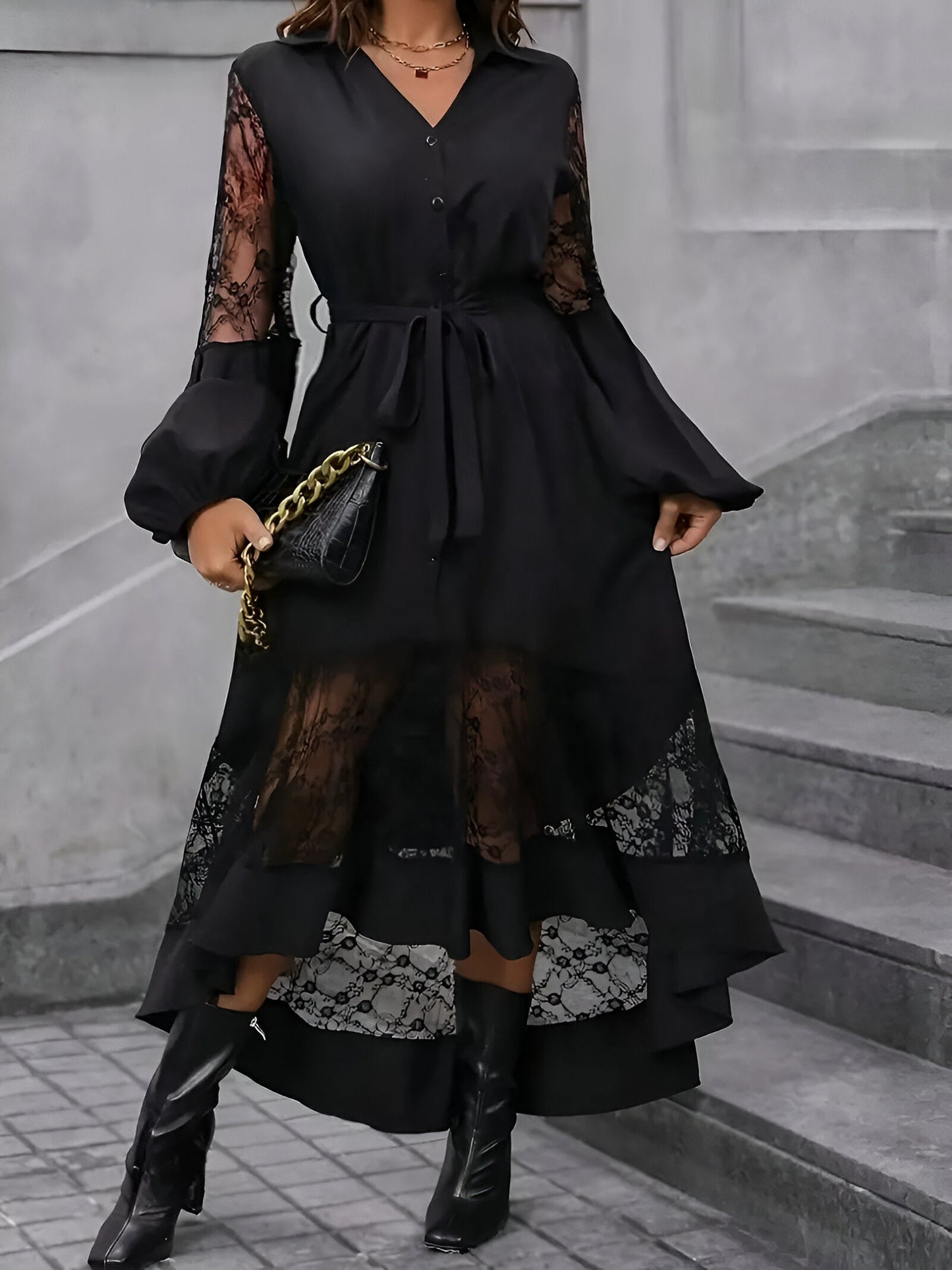 Brynn | Elegante damesjurk met V-halslijn