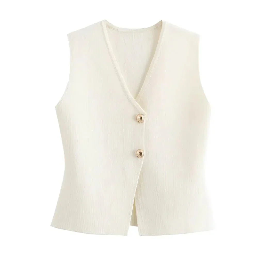 Clara | Elegante damescardigan met gouden knopen