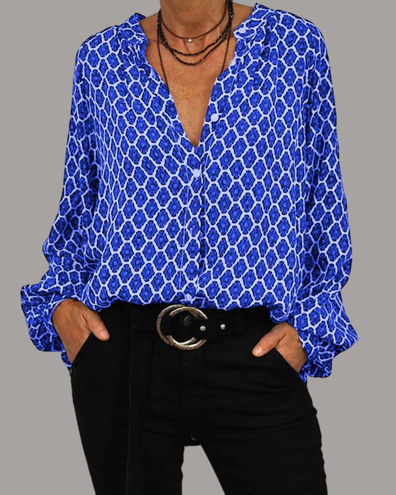 Cleo | Boho Chic V-Hals Blouse Lente