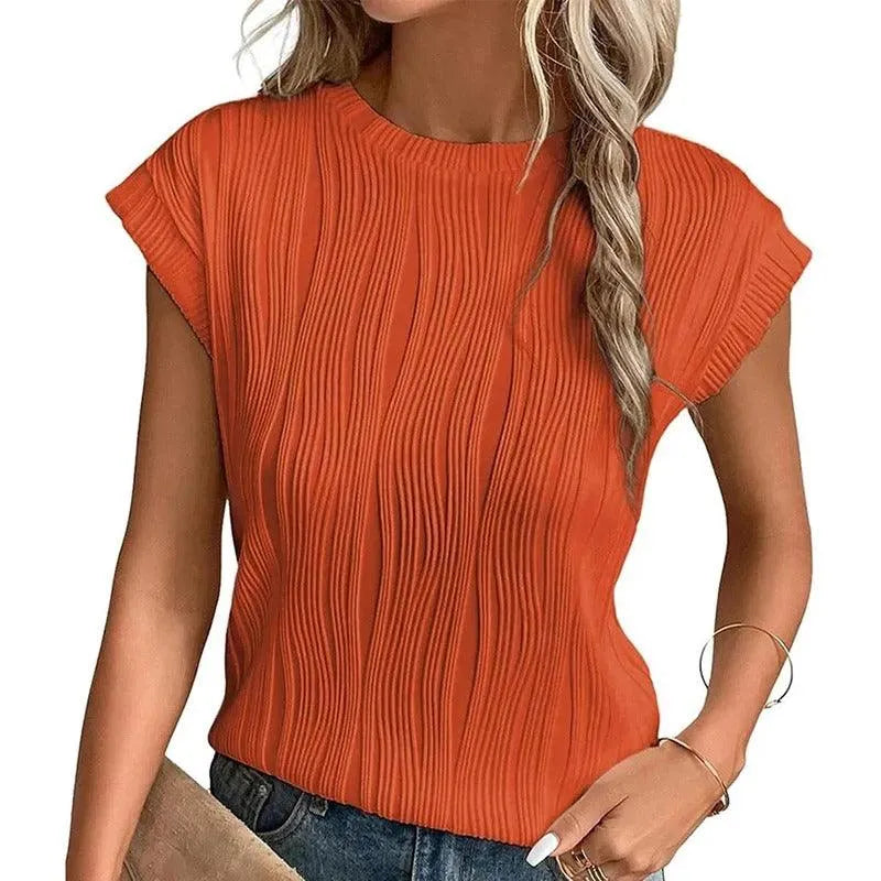 Zomers Dames Tshirt met Ronde Hals