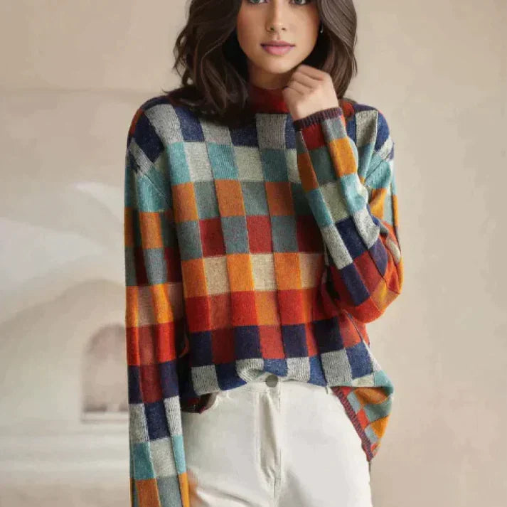 Roemenië couture patchwork coltrui