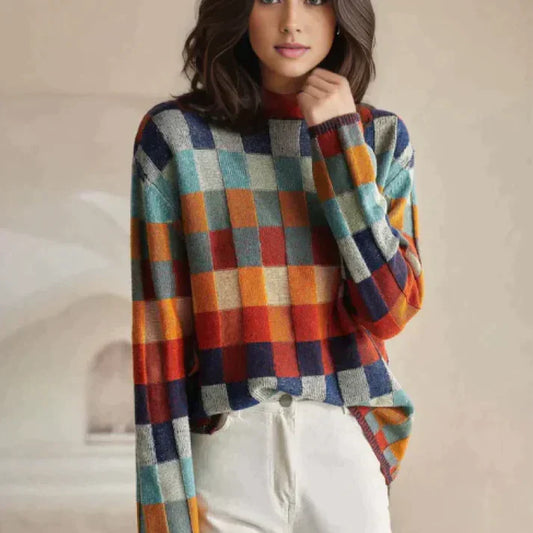 Roemenië couture patchwork coltrui