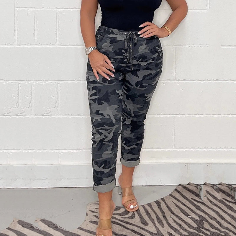 Junita - Trendy Bedrukte Broek voor Vrouwen