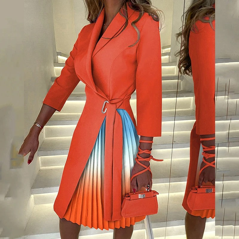 Alma Elegante geplooide jurk