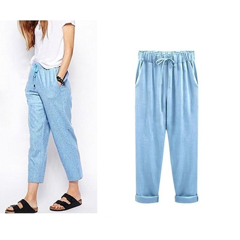 Envie d'été - Casual broek van katoen en linnen