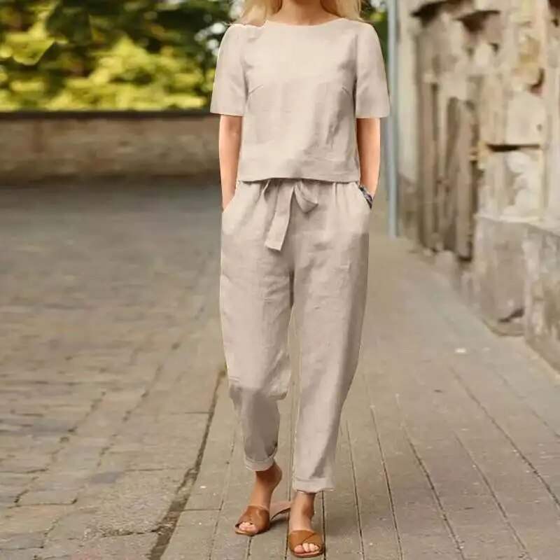 Jumpsuit Casual Chic Polyester Katoen Mix Perfect voor Elke Casual Gelegenheid