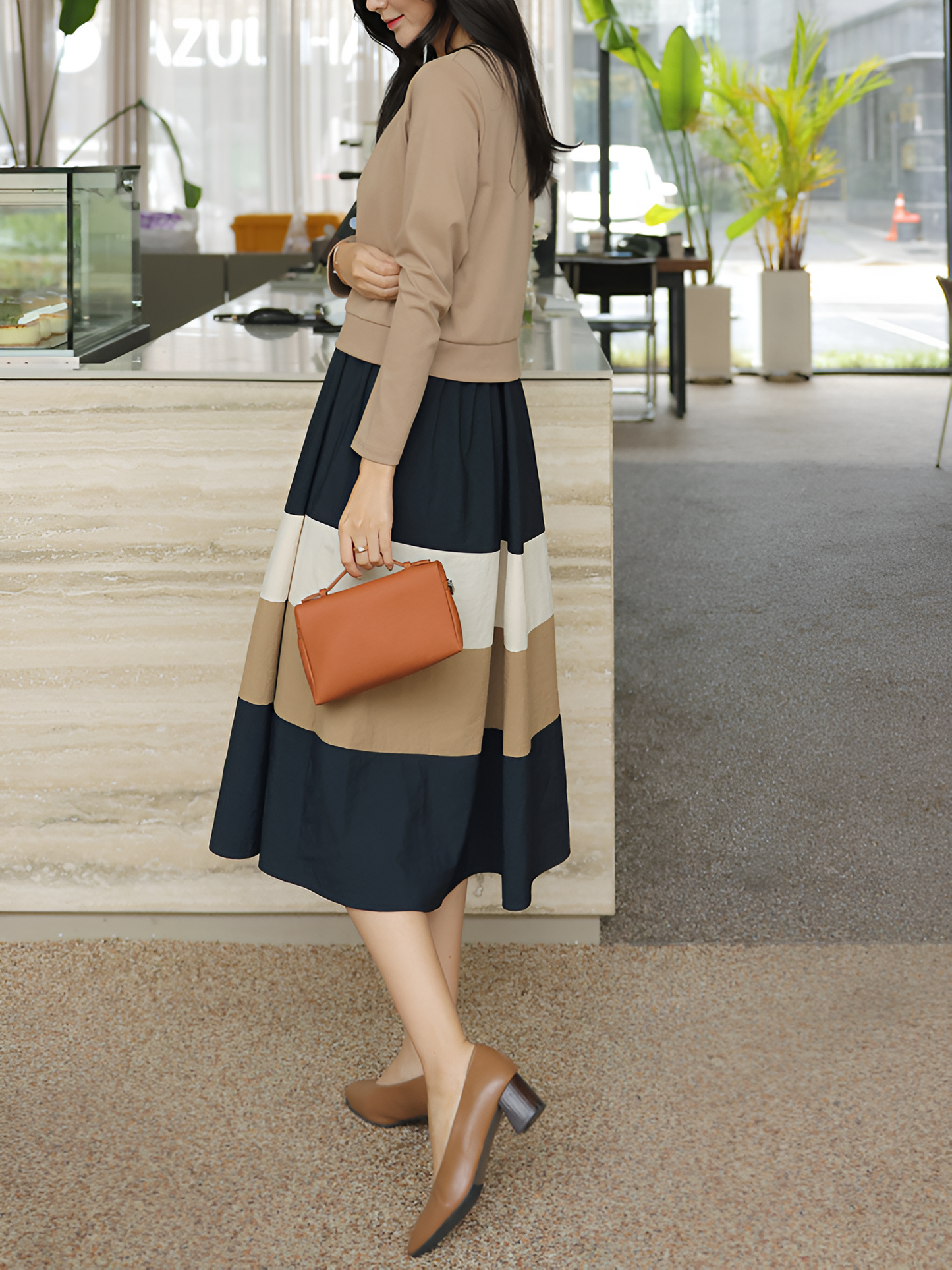 Talitha | Comfortabel chic: Koreaans geïnspireerde herfstjurk