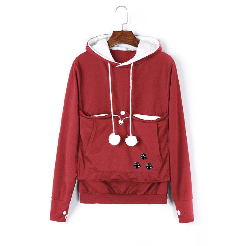 Fiorel - Knusse Pet Pocket Hoodie voor Vrouwen