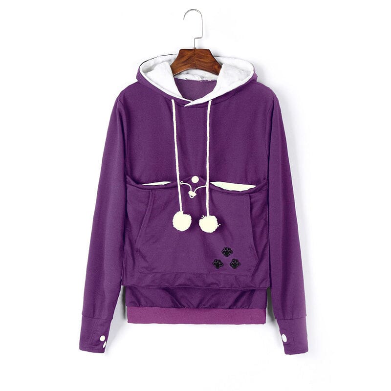 Fiorel - Knusse Pet Pocket Hoodie voor Vrouwen