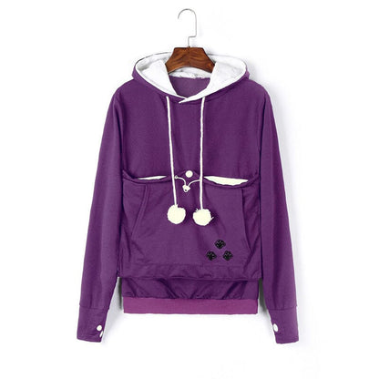 Sharon | Knusse Pet Pocket Hoodie Voor Vrouwen