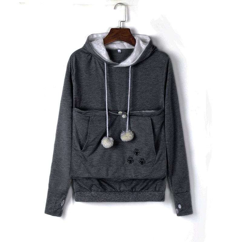 Fiorel - Knusse Pet Pocket Hoodie voor Vrouwen