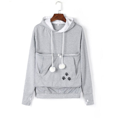 Sharon | Knusse Pet Pocket Hoodie Voor Vrouwen