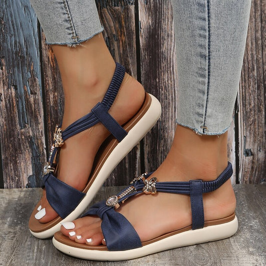 Camille® | Boheemse geïnspireerde platte sandalen