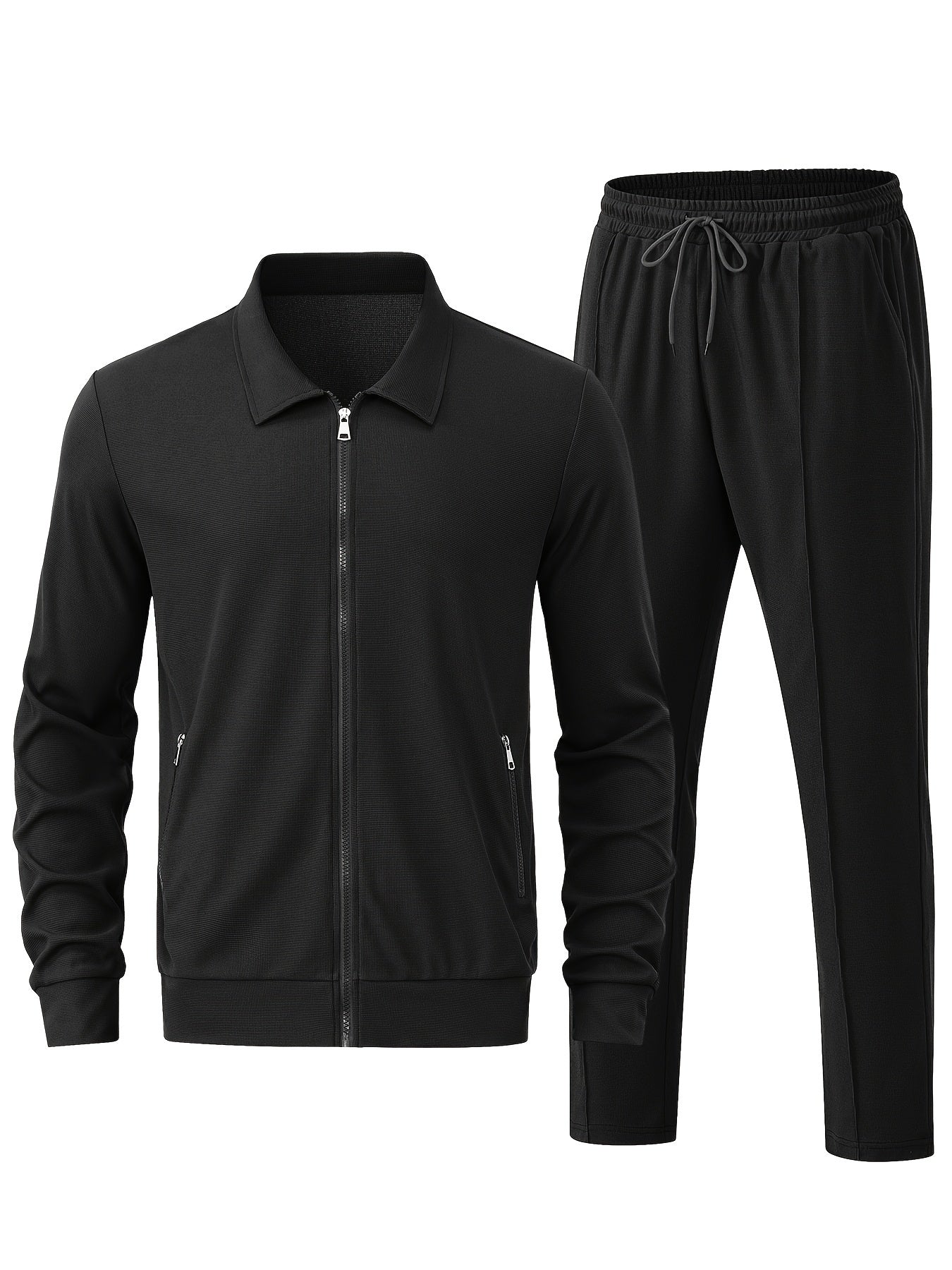 Casual trainingsjack met rits en joggers voor heren | Perfect voor buitenactiviteiten