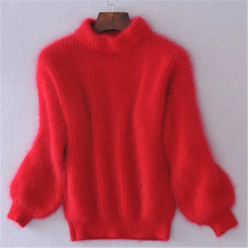 Brenda| pullover in vintage-angora stijl