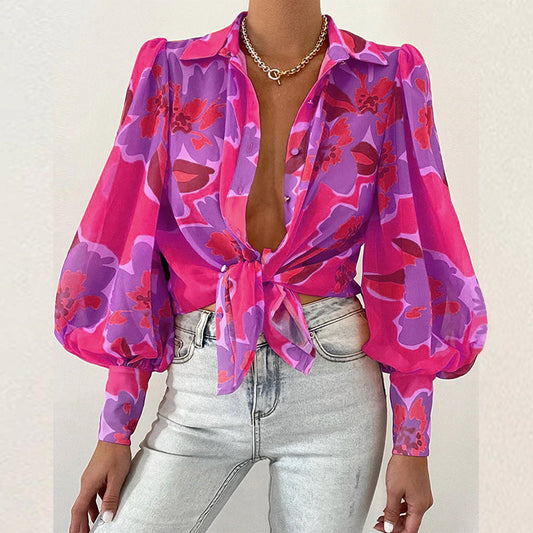 Luna Bloom Blouse met Bandje