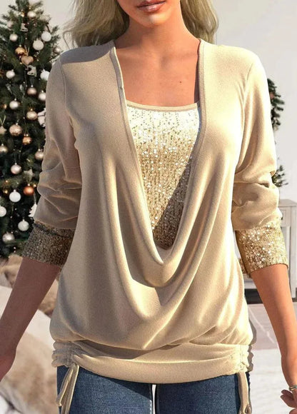 Blouse - Glamour Collectie - Glinsterende Details - Perfect voor Formele en Informele Evenementen