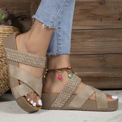 Hannah | Verweven Sandalen – Moeiteloos Moderne Look