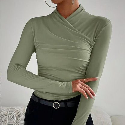 Colette™ top met gekruiste hals